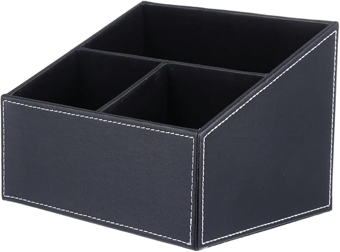 Uonlytech 1pc Creative Trapezoidal Storage Box for Desktop Practical Organizer for Remote Controls Mobile Phones and Office Supplies for Living Bedroom and Dressing Table