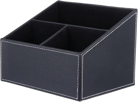 Uonlytech 1pc Creative Trapezoidal Storage Box for Desktop Practical Organizer for Remote Controls Mobile Phones and Office Supplies for Living Bedroom and Dressing Table
