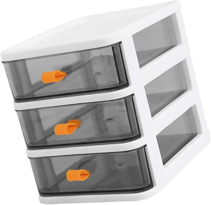 Desktop Mini Cabinet for Kitchen Seasoning Storage Three-layer Pull-out Organizer for Office and Home Use and Practical Design for Tidy Spaces