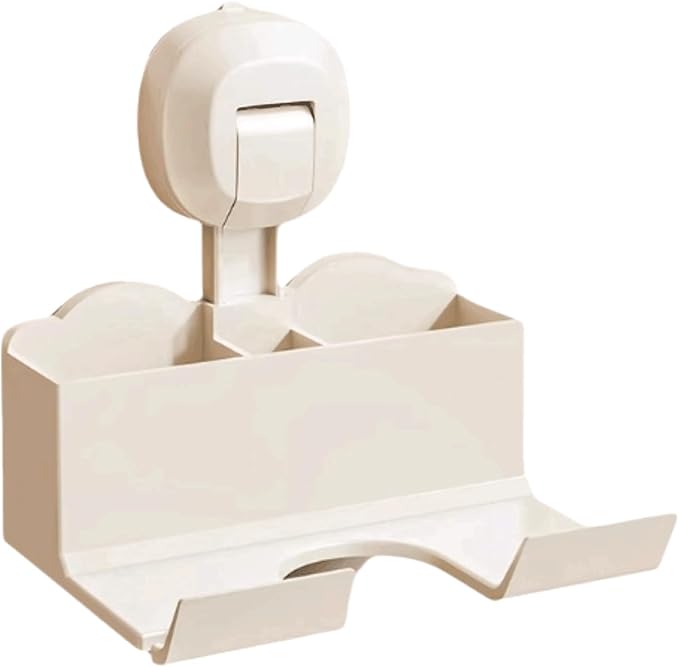 Removable Plastic Bathroom Shelves Suction Cup Bathroom Shelves Wall-Mounted Bathroom Shelves No Punching Bathroom Shelves Large Capacity