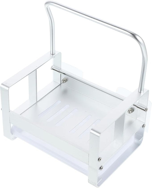1Pc Bathroom Sink Rack Draining Storage Shelf for Toiletries Organizer for Bathroom Hotel Restaurant Use Stylish Design