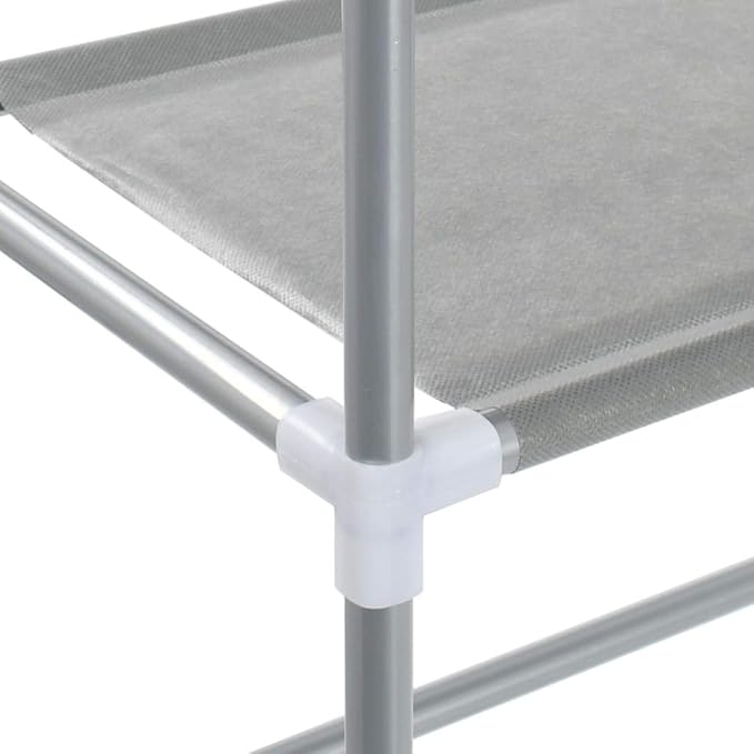 Three-Tier Storage Rack Over Laundry Machine in Silver Finish, 3 Shelves for Bathroom and Laundry Room Organization, Durable Stainless Steel Space-Saving Rack for Supplies