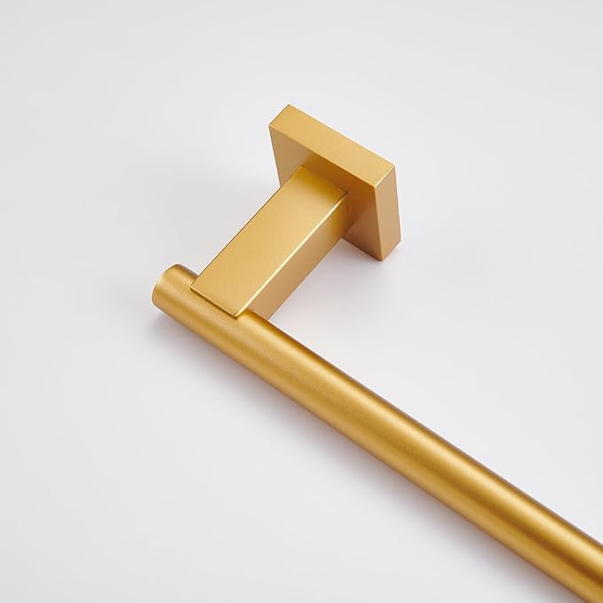 Miyili 12-Inch Hand Towel Bar Stainless Steel Towel Holder Rack for Bathroom or Kitchen Wall Mount Gold Finish, A02G30A
