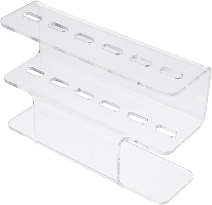 FOMIYES 1Pc Acrylic Tweezers Display Stand Rack for Eyelash Extensions Holder for Organized Storage and Easy to Clean Tweezers Rack for Professional Home Use