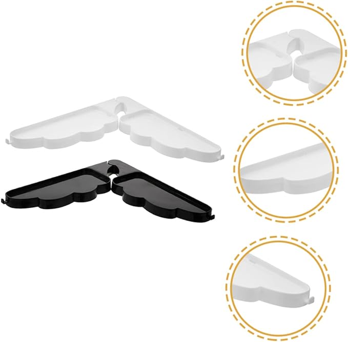 ORFOFE 2pcs Wall-Mounted Toiletries Holder Multi-Functional Corner Shelf for Bathroom Easy Installation Decorative Storage for Items