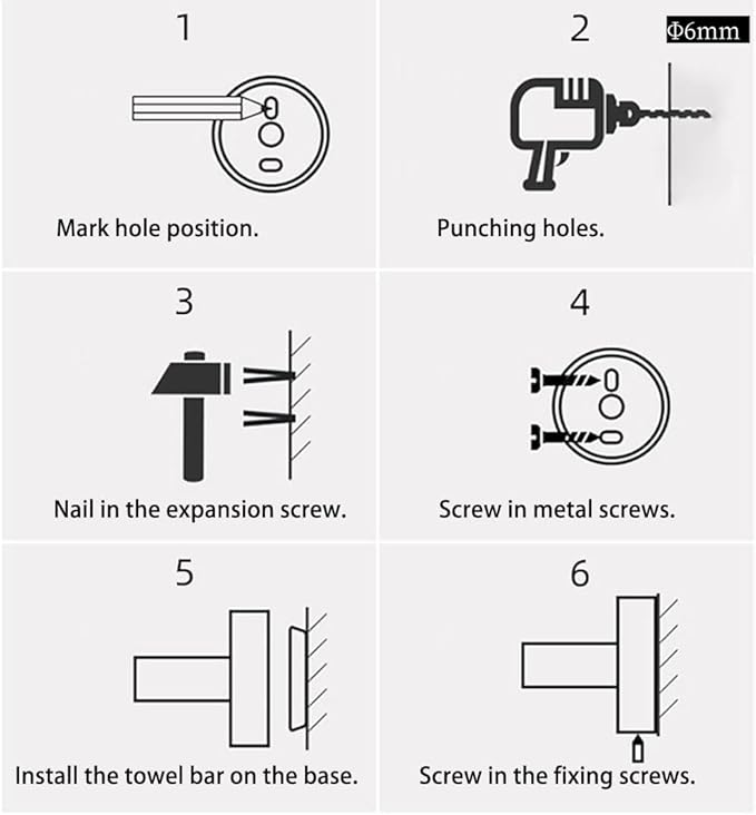 18 Inch Towel Bar Bathroom Towel Holder Wall Mount Sus304 Stainless Steel Towel Rack Bathroom Accessories for Shower Room Restroom (Matte Black)