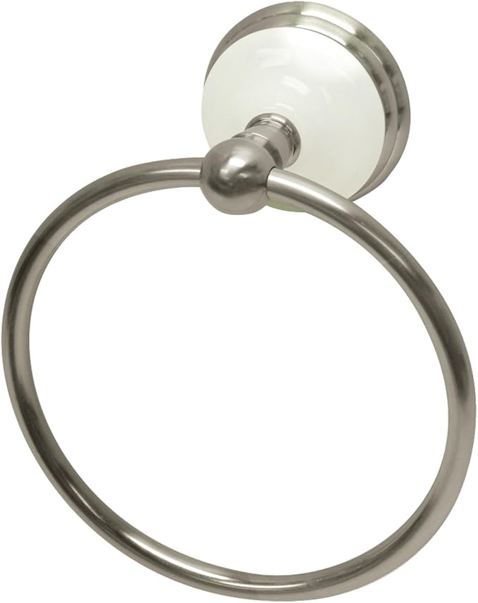 Kingston Brass BA1114SN Victorian Towel-Ring, 6-Inch, Brushed Nickel