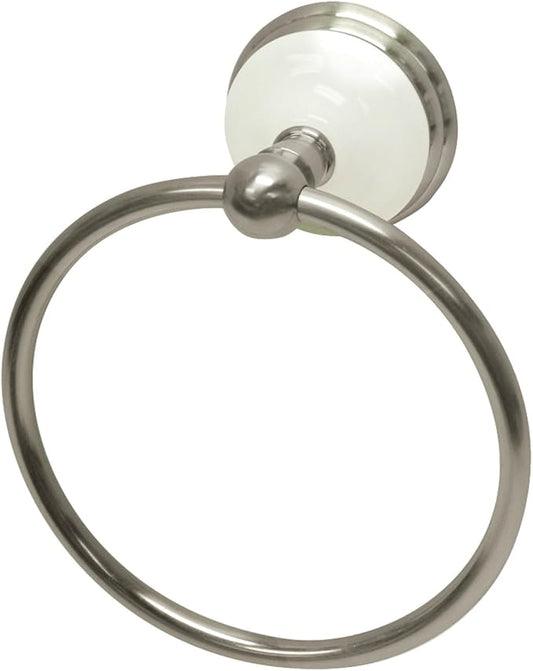 Kingston Brass BA1114SN Victorian Towel-Ring, 6-Inch, Brushed Nickel
