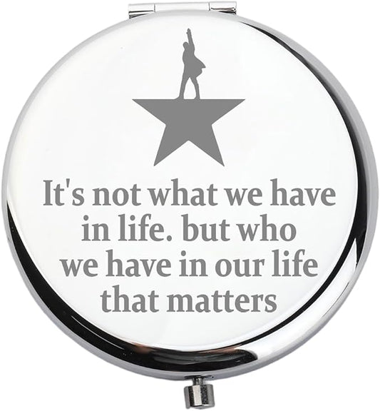 WUSUANED Musical Star Makeup Mirror Musical Lover Gift Theatre Inspired Mirror Drama Lover Gift (Drama Star Mirror S)