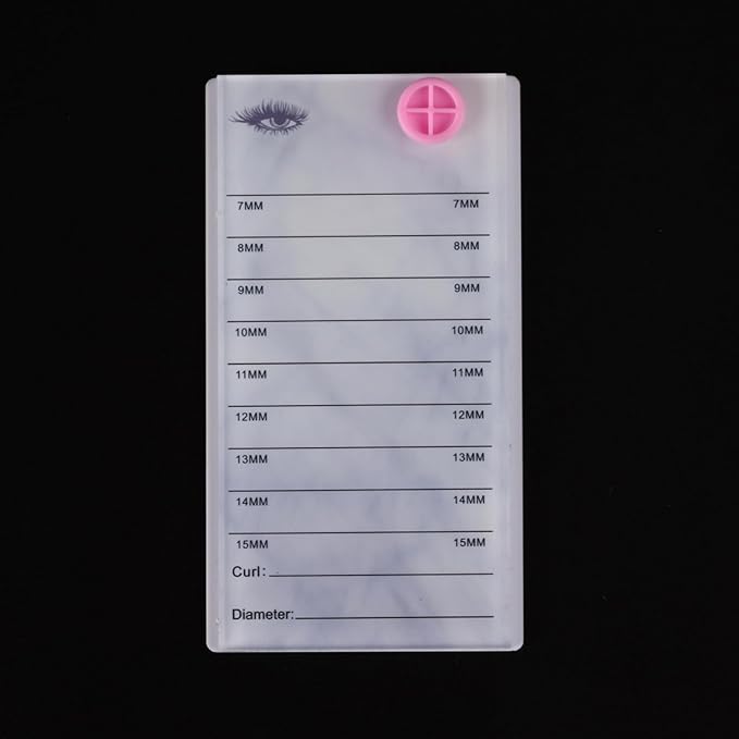 Acrylic Transparent Eyelash Storage Box, 8 Layers False Eyelashes Glue Pallet Holder Display Grafting Eye lashes Extension Close-Packed Display with 8 Pallets Clear Makeup Organizer (Marble White)