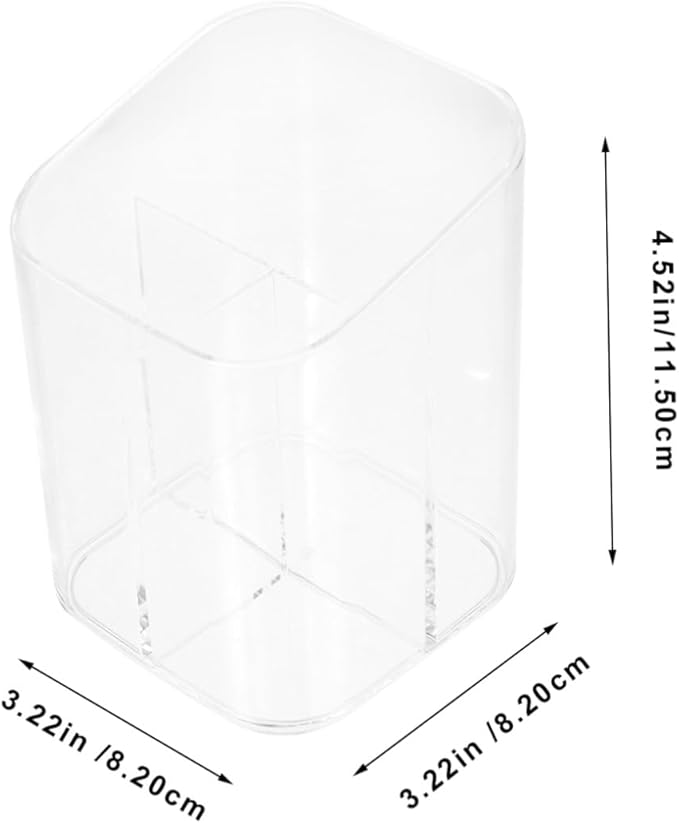 Plastic Makeup Brush Organizers Makeup Brush Holders Storage Compartment for Vanity