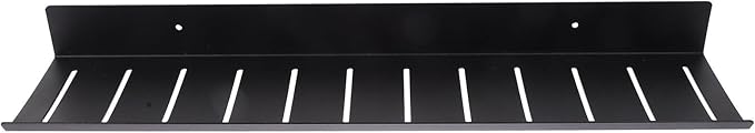 Luxshiny Space Aluminum Wall Rack Black Hanging Storage Shelf for Bathroom Wall-Mounted Multi-use Organizer with Creative Design Modern Floating Shelf for Perfume and Items