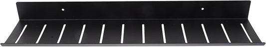 Luxshiny Space Aluminum Wall Rack Black Hanging Storage Shelf for Bathroom Wall-Mounted Multi-use Organizer with Creative Design Modern Floating Shelf for Perfume and Items