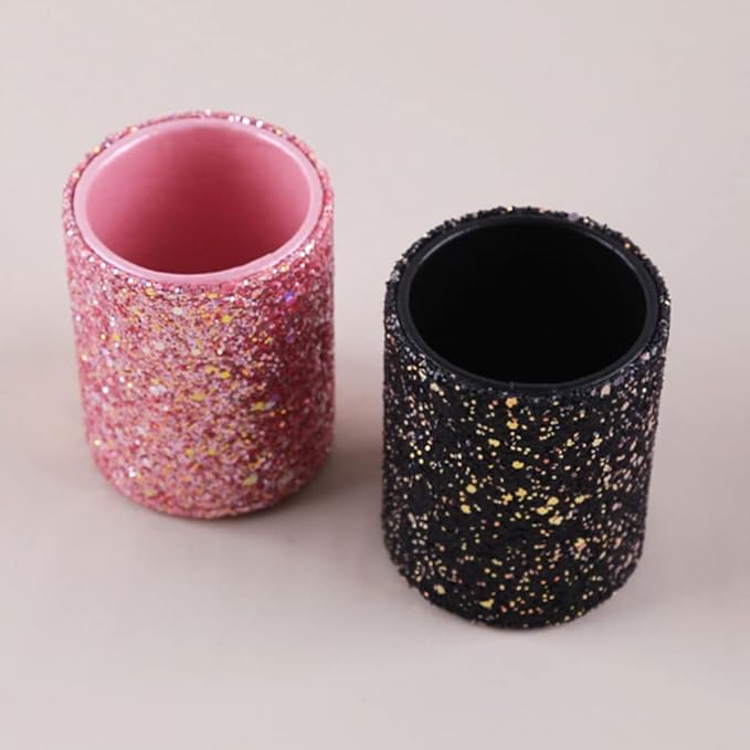 Beaupretty Organize Your Makeup Collection Metal Makeup Brush Holder and Organizer Set for Vanity Brush Storage Tube Pen Holder