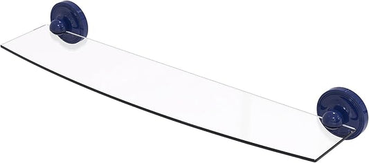 Allied Brass PR-33/24-MBL Prestige Regal Collection 24 Inch Glass Shelf, Mediterranean Blue