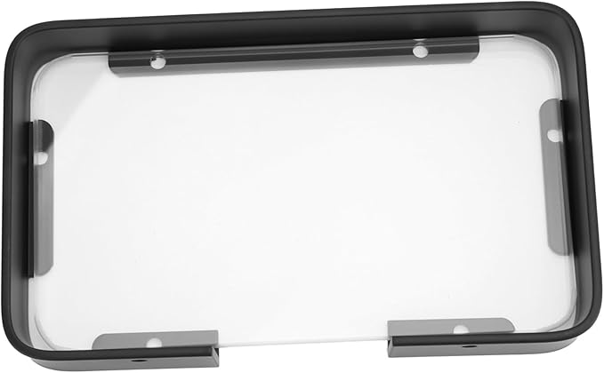 ULTECHNOVO Black Glass Bathroom Shelf Floating Wall Corner Rack Organizer for Shampoo and Cosmetics Easy Install Strong Bearing Storage for Neat Sink Area and Bathroom Decoration
