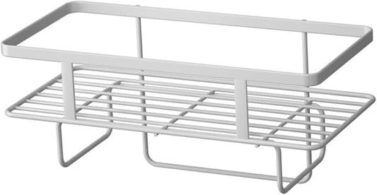 PRETYZOOM Bathroom Storage Organizer Over The Toilet Shelf Space Saver Carbon Steel Rack Easy Install Wall Mount Storage Holder