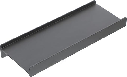 Mipcase Bathroom Floating Shelf 12 Inch Metal Wall Mounted Organizer Aluminum Alloy Small Shelf for Bathroom Storage and Kitchen Multipurpose Use in Gunmetal Gray