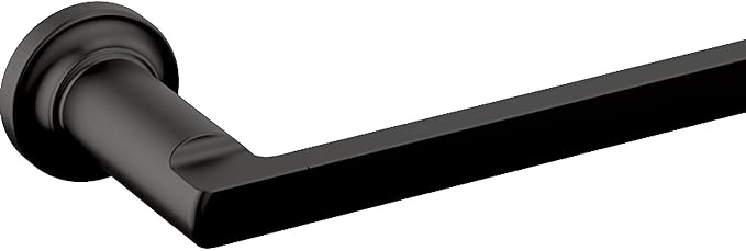 Delta Tetra (1-Pack) 24'' Towel Rack for Bathroom Matte Black Towel Bar for Bathroom Wall Towel Holder Rod Wall Mounted 78924-BL