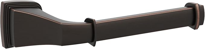 Amerock BH36031ORB | Oil Rubbed Bronze Single Post Toilet Paper Holder | 7-7/8 in. (200 mm) Length Toilet Tissue Holder | Revitalize | Bath Tissue Holder | Bathroom Hardware | Bath Accessories