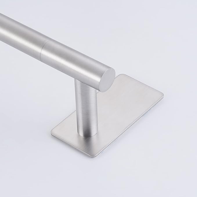 KES 23.6 Inch Adhesive Towel Bar for Bathroom Wall, Bath Towel Holder, Towel Rack No Drill, SUS304 Stainless Steel Brushed Finish, BTH7300S60-2