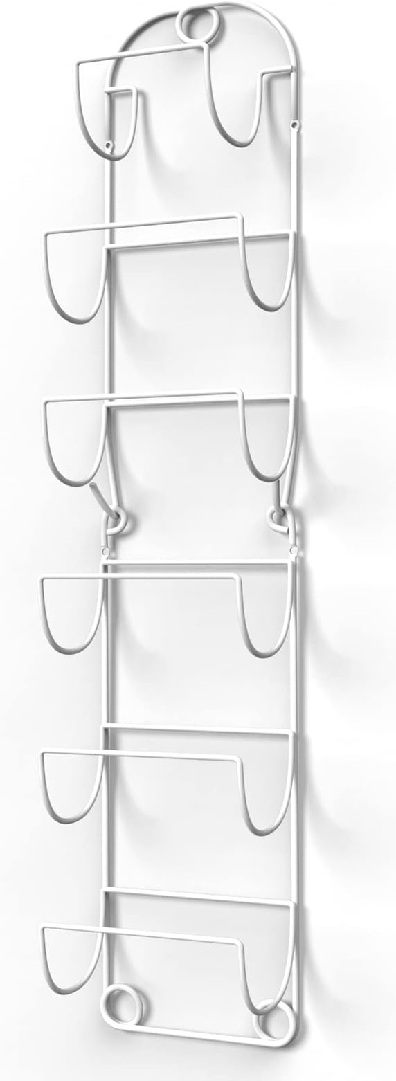 Towel Racks for Bathroom Wall Mounted Metal Wine Rack Towel Shelf Towel Holder for Bath White