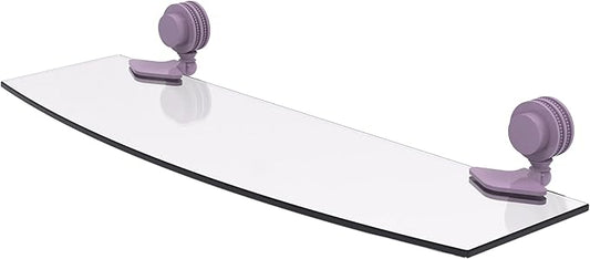 Allied Brass 433D/18-LVN Venus Collection 18 Inch Glass Shelf with Dotted Accents, Lavender