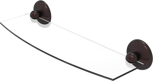 Allied Brass MC-33/18-ABZ Monte Carlo Collection 18 Inch Glass Shelf, Antique Bronze