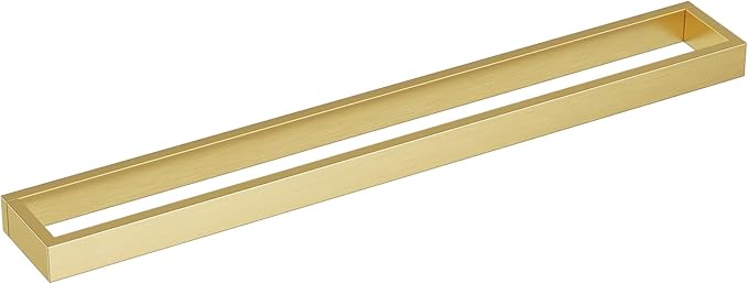TNOMS Single Towel Bar Towel Holder Bathroom Hardware Accessories,Stainless Steel Wall-Mounted Towel Rack Towel Rail,24 Inches Brushed Gold