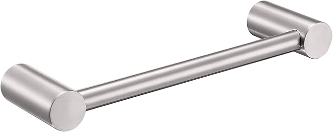 KOKOSIRI Towel Ring Brushed Nickel 9-Inch Hand Towel Bars for Bathroom Racks Wall Mounted Bathroom Hardware Accessories Stainless Steel, B4007BR-L9
