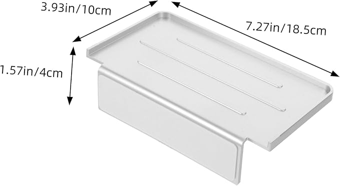 Hemobllo 4pcs Wall-mounted Phone Shelf for Bathroom Space-saving Storage Easy Installation Sleek Design for Organizing Toiletries and Essentials No Damage to Walls