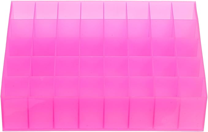Cabilock Lipstick Storage Box 40 Slots Cosmetic Holder Dustproof Makeup Palette Organizer Makeup Shelf