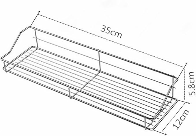Bathroom Storage Rack Stainless Steel Draining Shelf for Bathroom Kitchen Wall-Mounted Organizer Easy to Clean Practical Design for Toiletries and Accessories