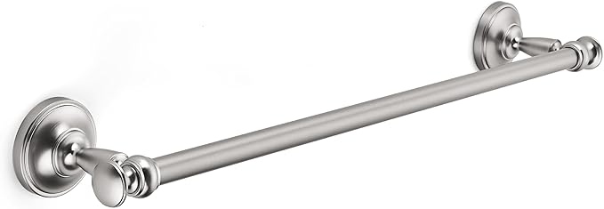 khtumeware 1 Pack Brushed Nickel Towel Bar 18 Inch Towel Rack for Bathroom Wall Mounted Thicken Steel Towel Rod Modern Home Decor