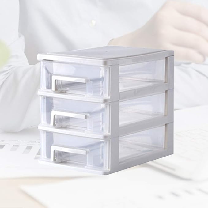 4 Layers drawer storage organizer drawers desktop plastic three craft Transparent Type Storage Box Plastic Mini