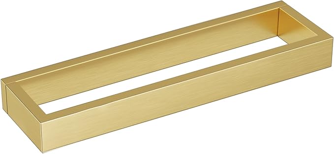 TNOMS Single Towel Bar Towel Holder Bathroom Hardware Accessories,Stainless Steel Wall-Mounted Towel Rack Towel Rail,12 Inches Brushed Gold