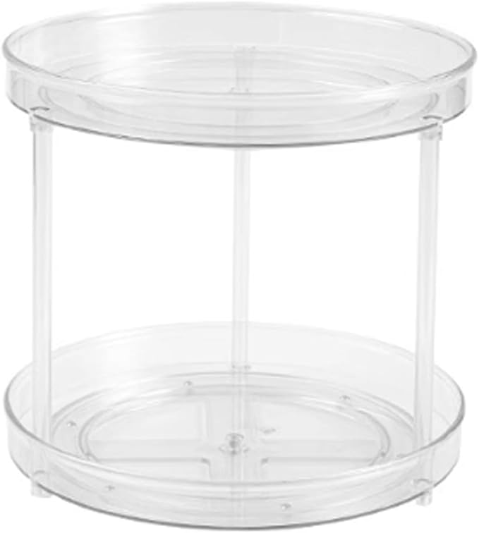 Removable Countertop Bathroom Shelf Plastic Rotatable Bathroom Shelf Transparent Removable Bathroom Shelf Multifunctional Large Capacity