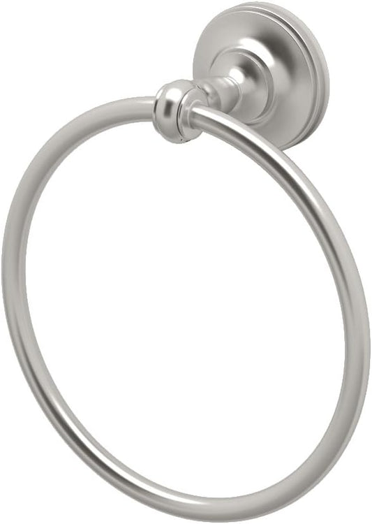 Gatco 4022 Tavern Towel Ring, Satin Nickel 6.5 Inch