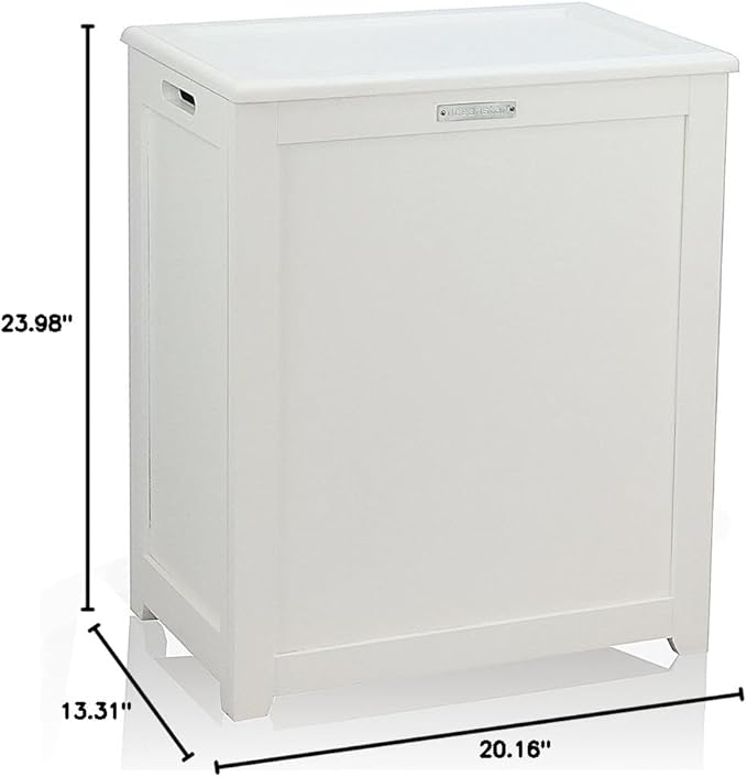 Oceanstar RH5513WHITE Storage Laundry Hamper, White