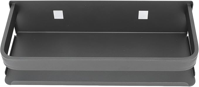 TANIQIACA Simple Aesthetic Wall Mounted Bathroom Rack, Multifunctional Floating Shelves for Bathroom Kitchen Storage, Sturdy Stainless Steel, Large Capacity, Strong Adhesive, No Drill Insta (25cm)