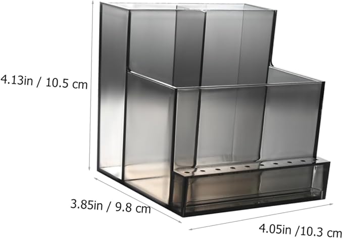 MERRYHAPY 1pc Nail Art Storage Box Makeup Lip Gloss Grinder Stand Eyebrow Drill Bit Holder Organizer Lipgloss Display Case Lipstick Holder Pencil Pen Cup Display Stand Polisher Acrylic