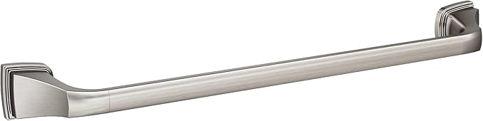 Amerock BH36033G10 | Brushed Nickel Towel Bar | 18 in (457 mm) Towel Rack | Revitalize | Bathroom Towel Holder | Bathroom Hardware | Bath Accessories