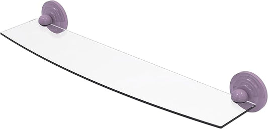 Allied Brass PQN-33/24-LVN Prestige Que 24 Inch Glass Shelf, Lavender
