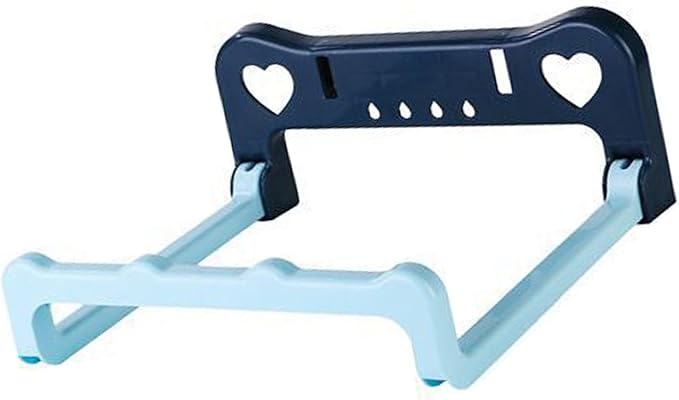 2PCS Washbasin Rack, Foldable Washbasin Storage Rack Wall Mounted Hanging Shelf for Bathroom Kitchen (Blue)