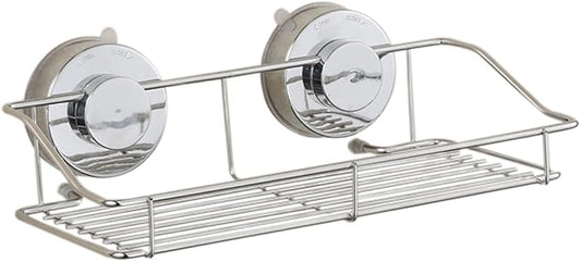 Cabilock Hanging Shelf for Bathroom Wall-Mounted Storage Rack Silver Organize Your Things No Adhesive