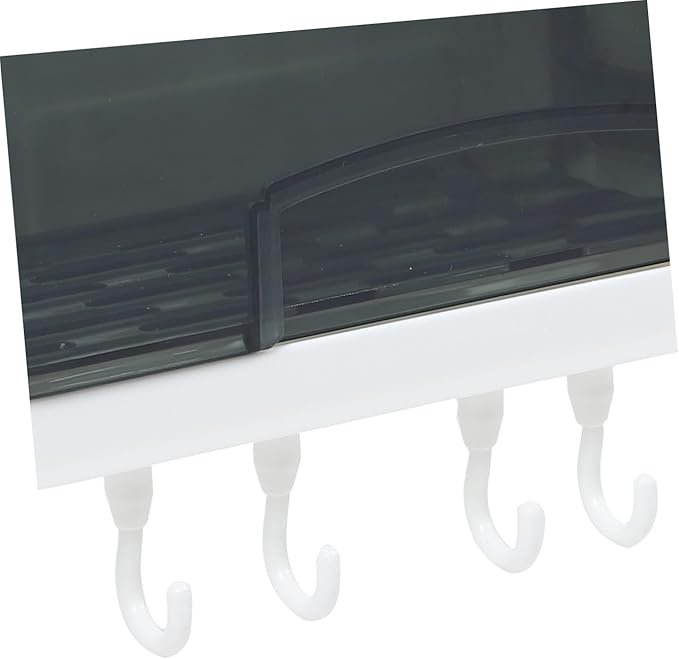 Wall-Mounted Storage Rack Bathroom Shelf Plastic Multi-Functional Kitchen Organizer No-Drill Hanging Storage for Home Bathroom Kitchen Random Color