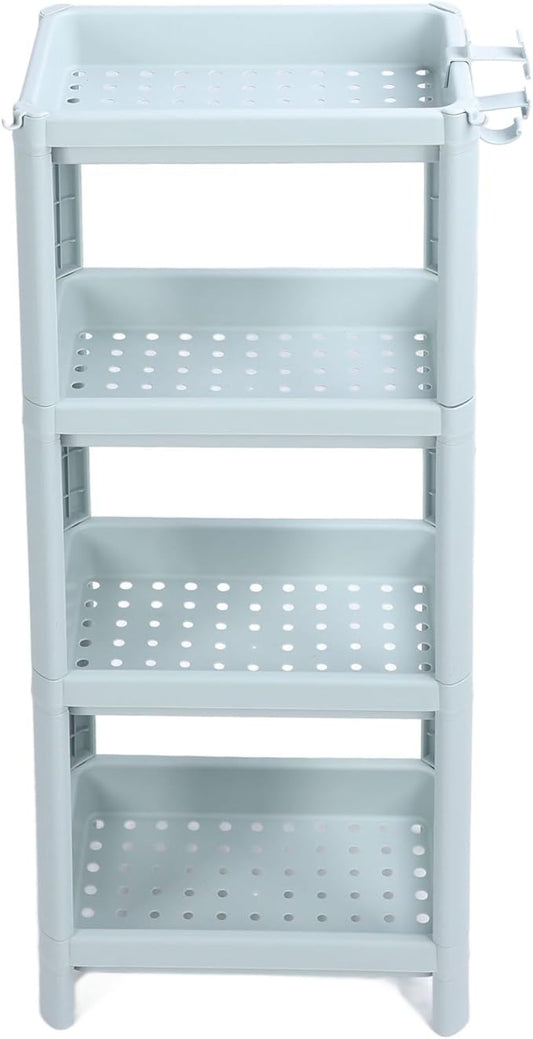 Bathroom Floor Shelf, Bathroom Storage, Open Shelf, Freestanding Corner Shelves, Shelves, Storage Shelves, Nordic (4 Tiers)