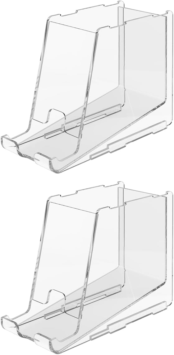 Marketing Holders 2 Pack Clear Acrylic Lip Balm Dispenser Stackable and Small Home Freestanding Countertop Display for Lipsticks Glosses Chapsticks or Essential Oils in Stores and Boutiques