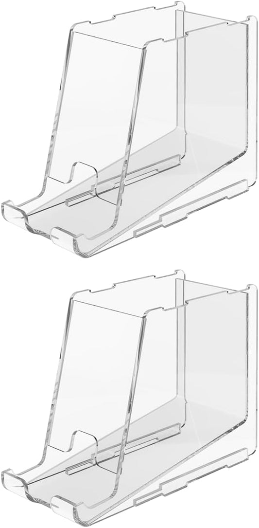 Marketing Holders 2 Pack Clear Acrylic Lip Balm Dispenser Stackable and Small Home Freestanding Countertop Display for Lipsticks Glosses Chapsticks or Essential Oils in Stores and Boutiques