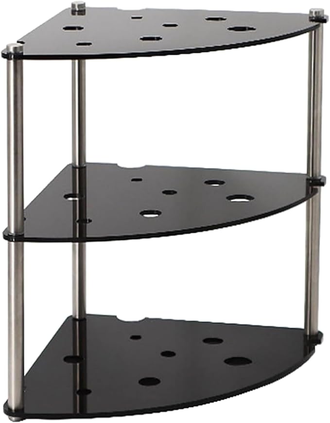3-Tier Acrylic Metal Countertop Organizer Shelf for Bathroom, Kitchen & Office Storage